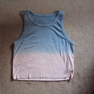 American Eagle Blue and Cream Tank Top!